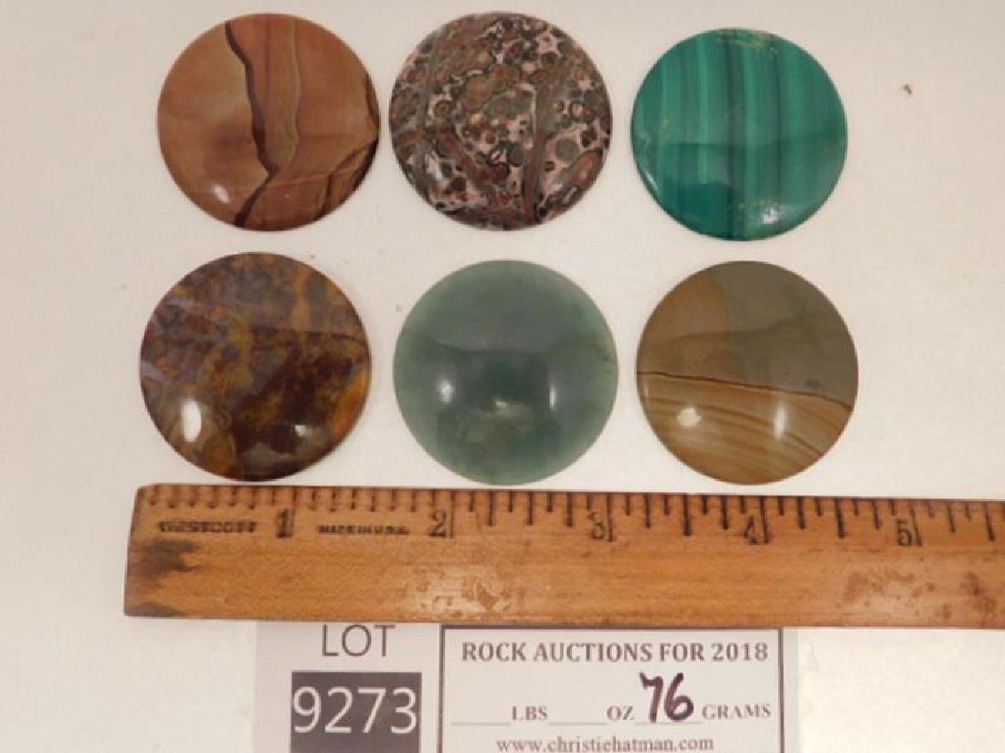ASSORTED CABOCHONS ROCK STONE LAPIDARY SPECIMEN (Yes, (1 of 2)