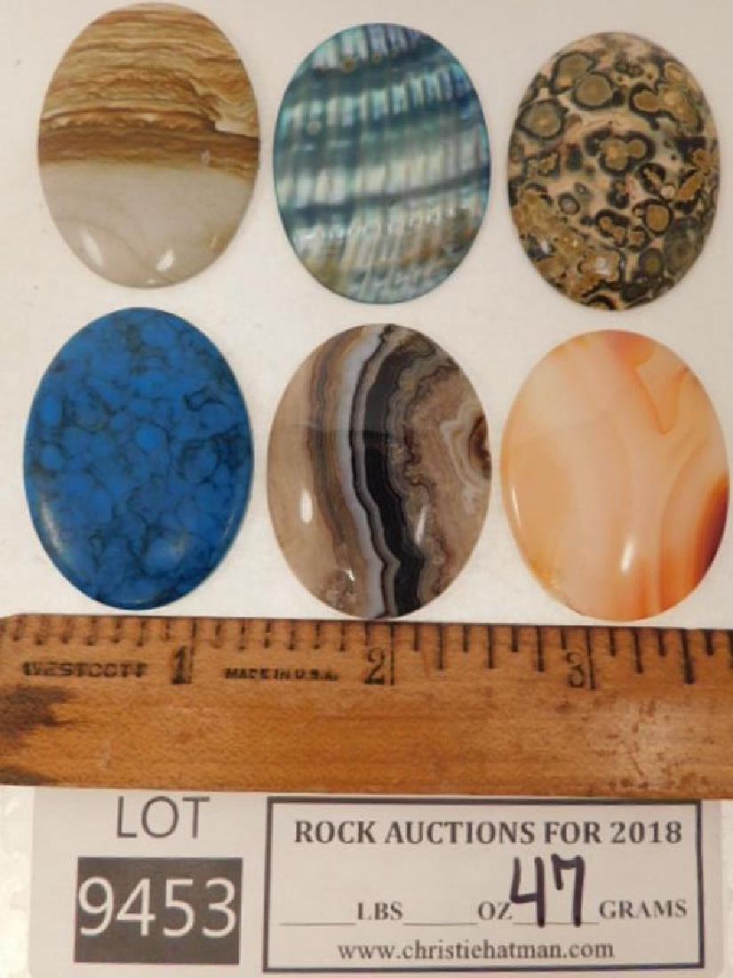 ASSORTED CABOCHONS ROCK STONE LAPIDARY SPECIMEN (Yes, (1 of 2)