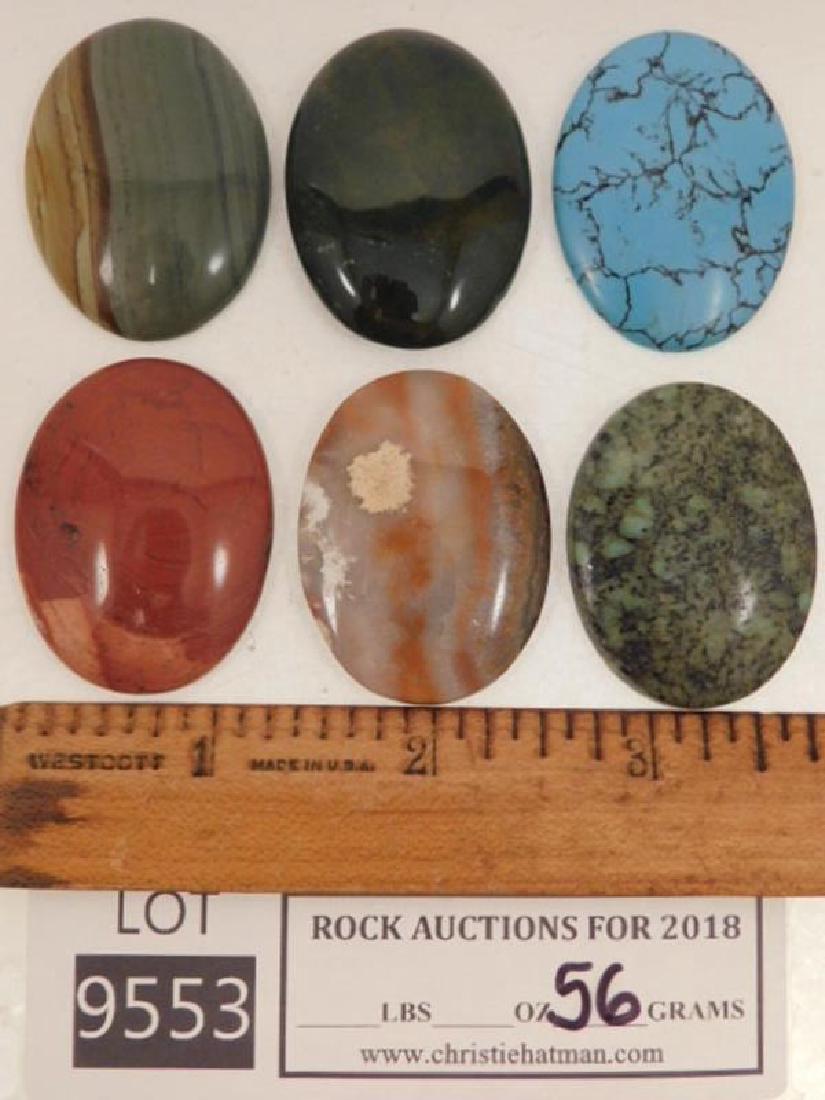 ASSORTED CABOCHONS ROCK STONE LAPIDARY SPECIMEN (Yes, (1 of 2)