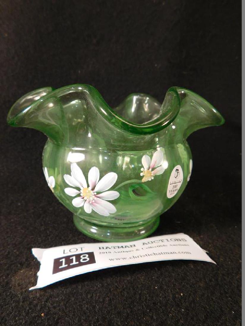 FENTON ART GLASS USA HANPAINTED VOTIVE (YES, WE SHIP!): Thank you for attending HATMAN AUCTIONS! This auctions consists of several lots of antiques, advertising, ephemera, rare rocks, Fenton, Hummel, Disney and other collectibles. Please see photos for mea
