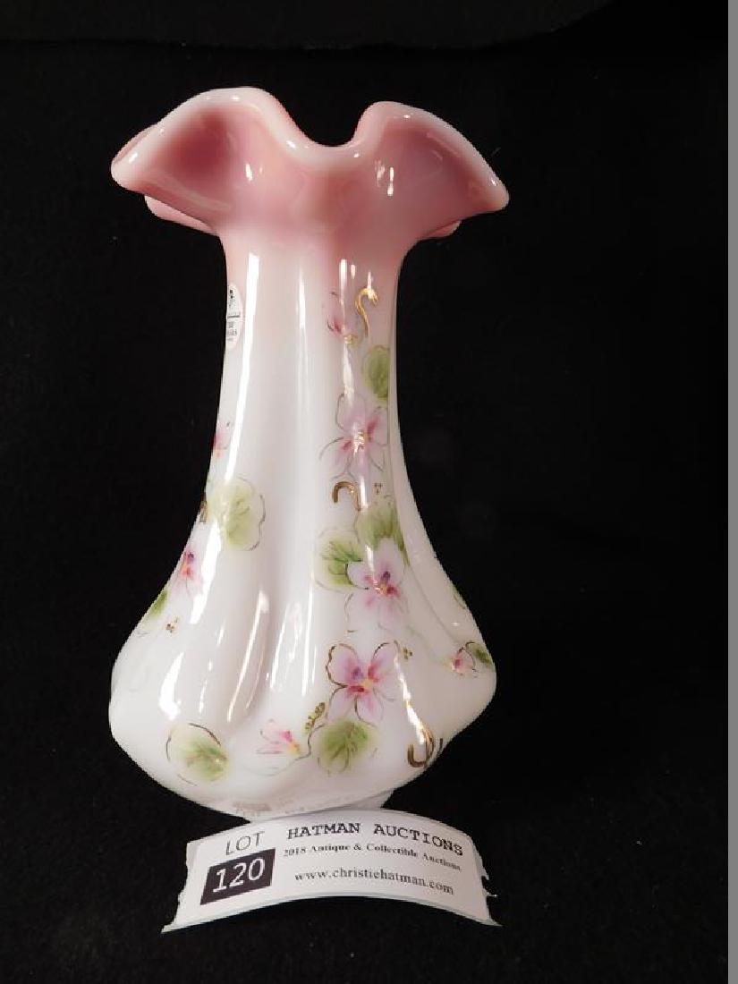 FENTON ART GLASS USA HANPAINTED PLATINUM COLLECTION: Thank you for attending HATMAN AUCTIONS! This auctions consists of several lots of antiques, advertising, ephemera, rare rocks, Fenton, Hummel, Disney and other collectibles. Please see photos for mea