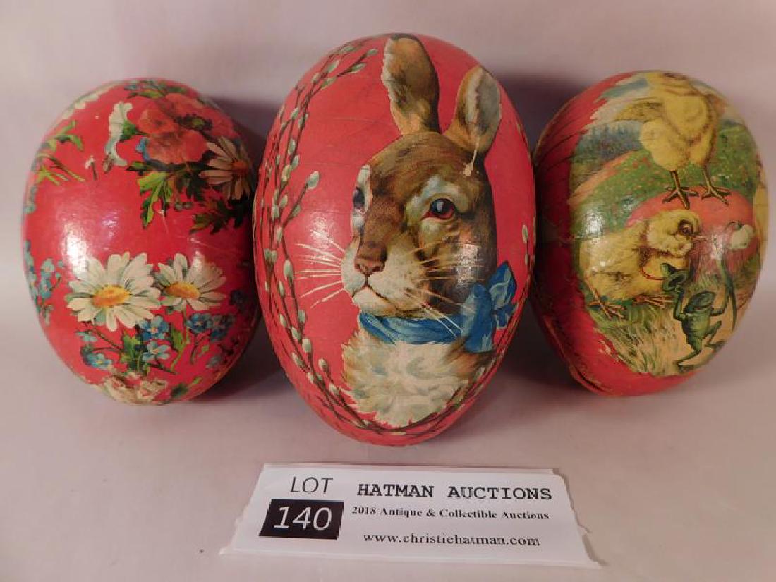 ANTIQUE PAPER MACHE EASTER EGGS (YES, WE SHIP!): Thank you for attending HATMAN AUCTIONS! This auctions consists of several lots of antiques, advertising, ephemera, rare rocks, Fenton, Hummel, Disney and other collectibles. Please see photos for mea
