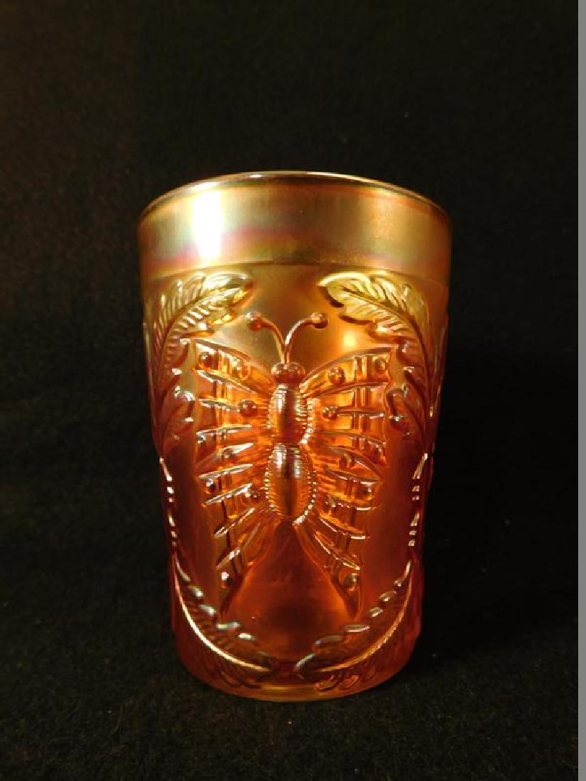 FENTON ART GLASS USA HANPAINTED BUTTERFLY AND FERN: Thank you for attending HATMAN AUCTIONS! This auctions consists of several lots of antiques, advertising, ephemera, rare rocks, Fenton, Hummel, Disney and other collectibles. Please see photos for mea