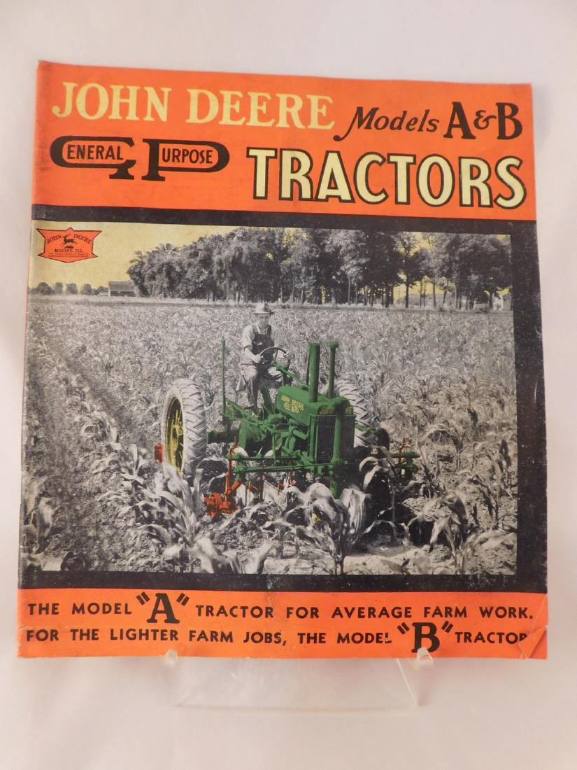 JOHN DEERE MODELS 1930'S EPHEMERA A&B TRACTOR MAGAZINE (1 of 3)