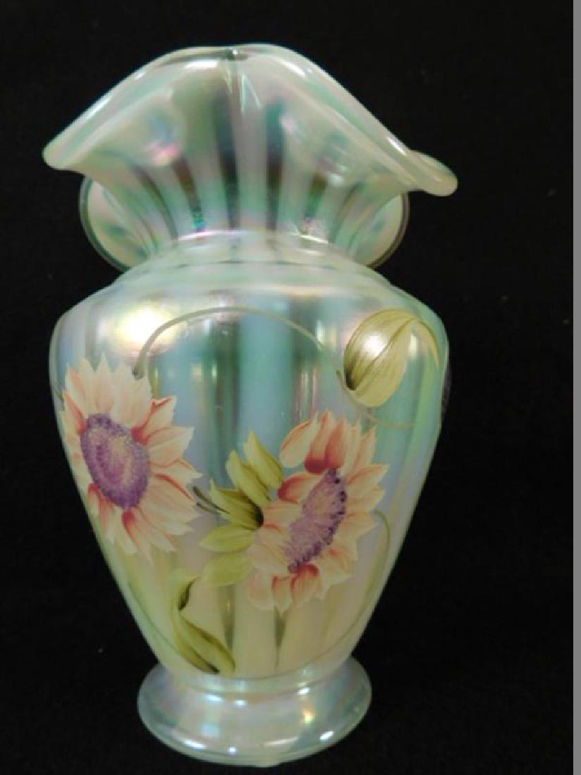 FENTON ART GLASS USA HANDPAINTED VASE (YES, WE SHIP!) (1 of 3)