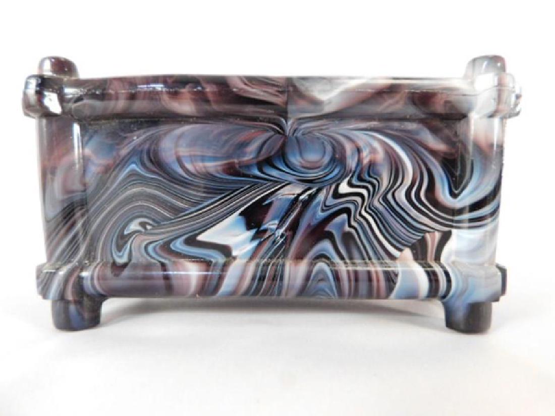 SCARCE SLAG GLASS IMPERIAL GLASS BOX  (YES, WE SHIP!) (1 of 3)