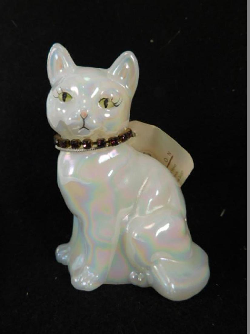 CAT FENTON ART GLASS USA HANDPAINTED (YES, WE SHIP!) (1 of 4)