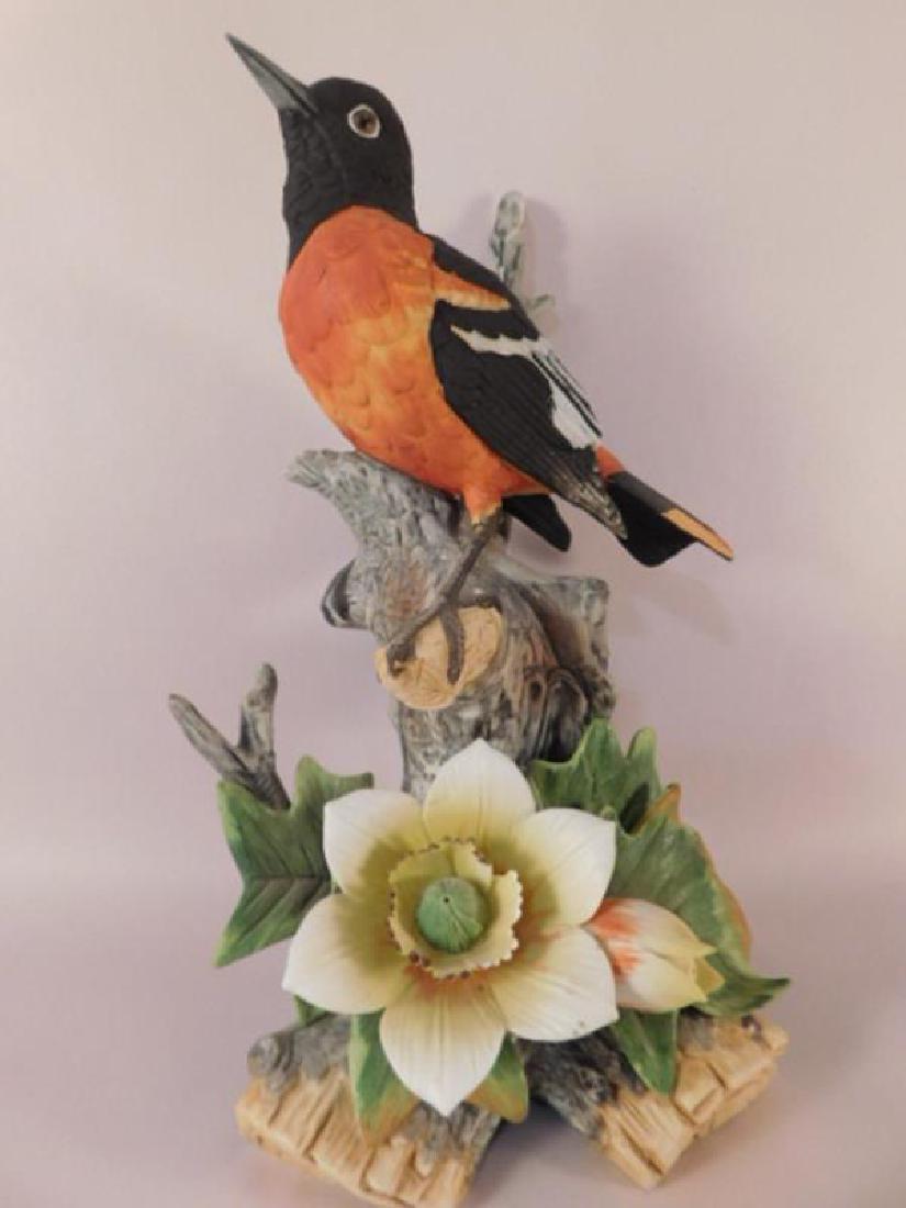 BALTIMORE ORIOLE BY ANDREA BY SADEK HAND MADE AND HAND: BALTIMORE ORIOLE BY ANDREA BY SADEK HAND MADE AND HAND PAINTED FIGURINE (YES, WE SHIP!)