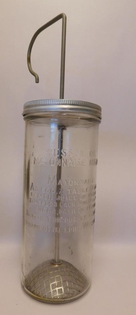 WESSON OIL GLASS MAYONAISSE MAKER GLASS KITCHEN RECIPE (1 of 2)