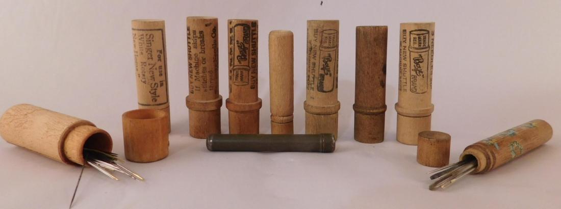ADVERTISING WOODEN NEEDLE HOLDERS (YES, WE SHIP!) (1 of 3)