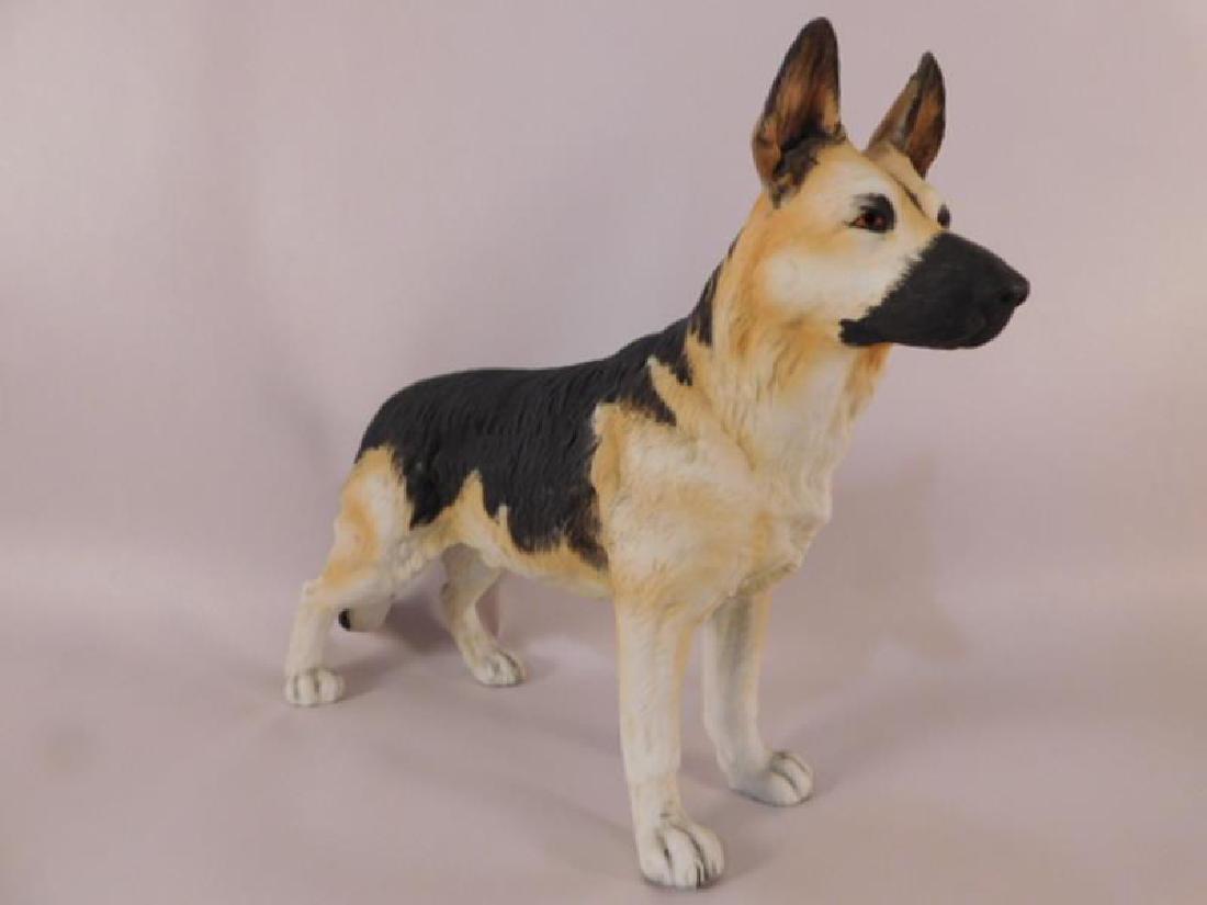 GERMAN SHEPARD DOG BY ANDREA BY SADEK HAND MADE AND: GERMAN SHEPARD DOG BY ANDREA BY SADEK HAND MADE AND HAND PAINTED FIGURINE (YES, WE SHIP!)