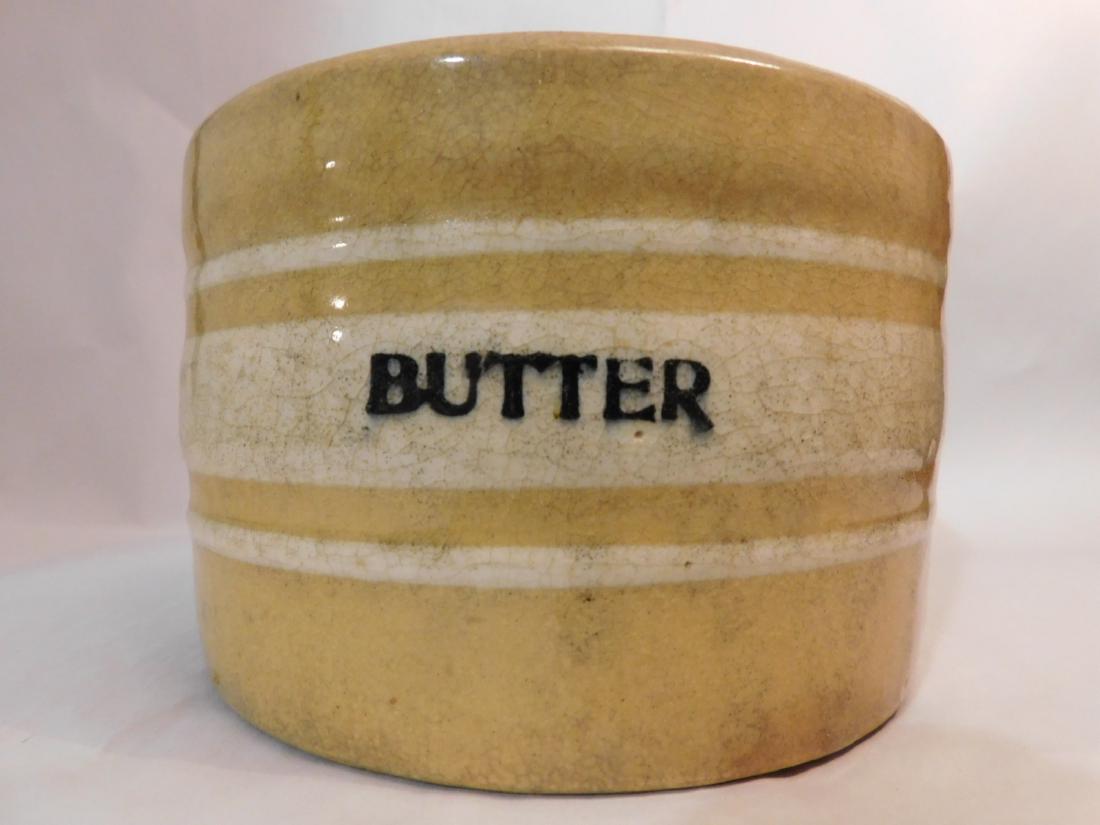 ANTIQUE YELLOWARE BUTTER CROCK NO LID (YES, WE SHIP!): ANTIQUES AND COLLECTIBLES (YES, WE SHIP!)