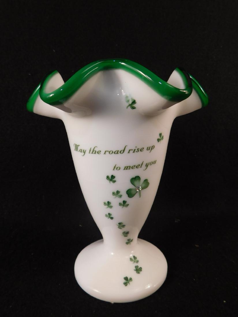 FENTON ARE GLASS USA HANDPAINTED VASE (YES, WE SHIP!) (1 of 3)