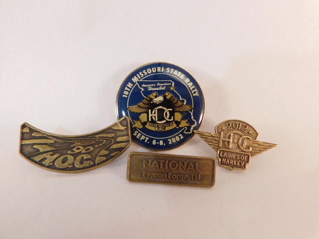 HARLEY DAVIDSON H.O.G. JEWELRY PINS (1 of 4)