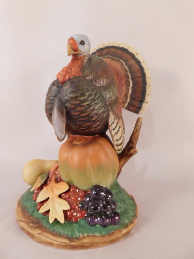 AUTUMN CORNUCOPIA TURKEY BY ANDREA BY SADEK HAND MADE: AUTUMN CORNUCOPIA TURKEY BY ANDREA BY SADEK HAND MADE AND HAND PAINTED FIGURINE (YES, WE SHIP!)