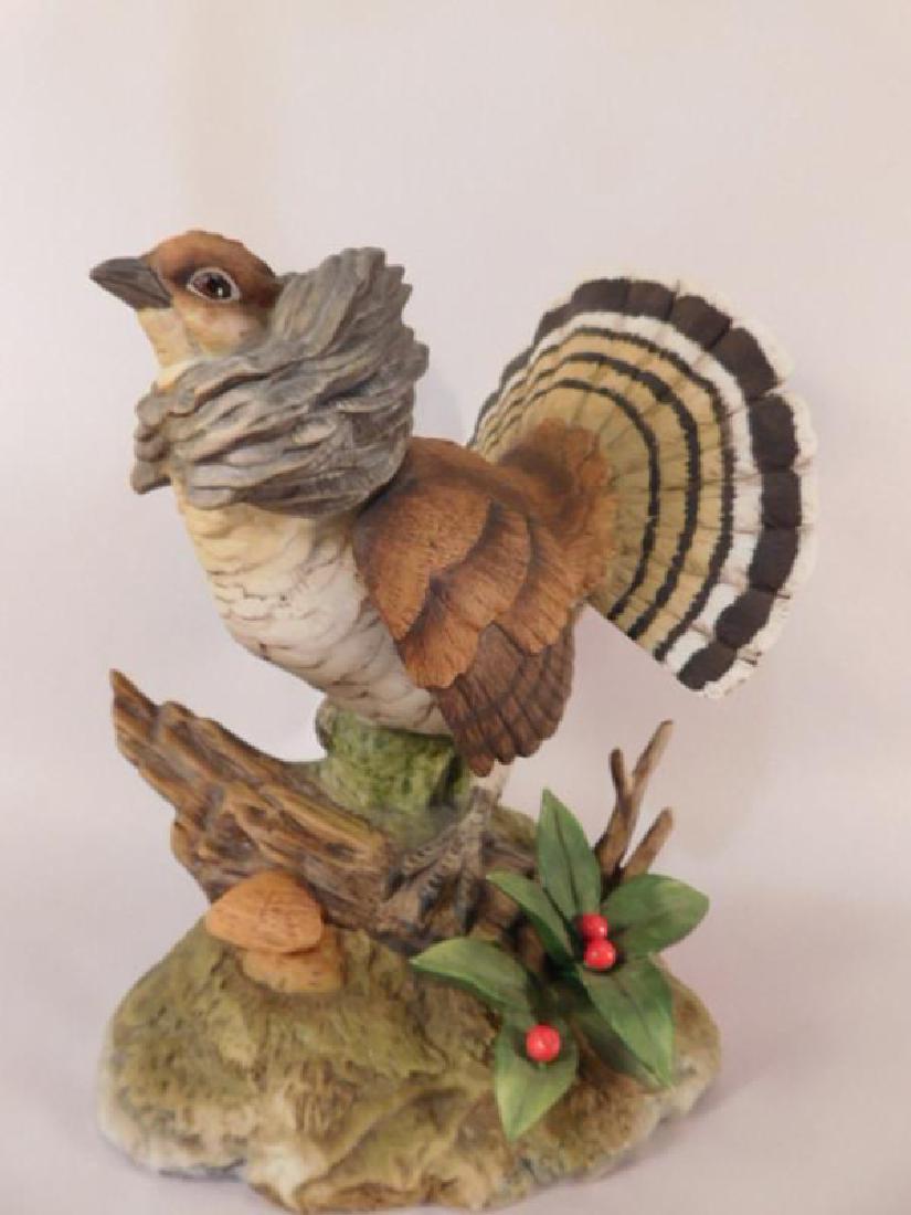 RUFFED GROUSE BY ANDREA BY SADEK HAND MADE AND HAND: RUFFED GROUSE BY ANDREA BY SADEK HAND MADE AND HAND PAINTED FIGURINE (YES, WE SHIP!)