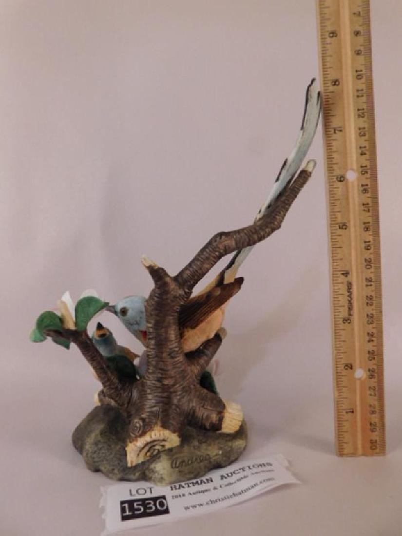 FLYCATCHERS W/APPLE BLOSSOMS BY ANDREA BY SADEK HAND: FLYCATCHERS W/APPLE BLOSSOMS BY ANDREA BY SADEK HAND MADE AND HAND PAINTED FIGURINE (YES, WE SHIP!)