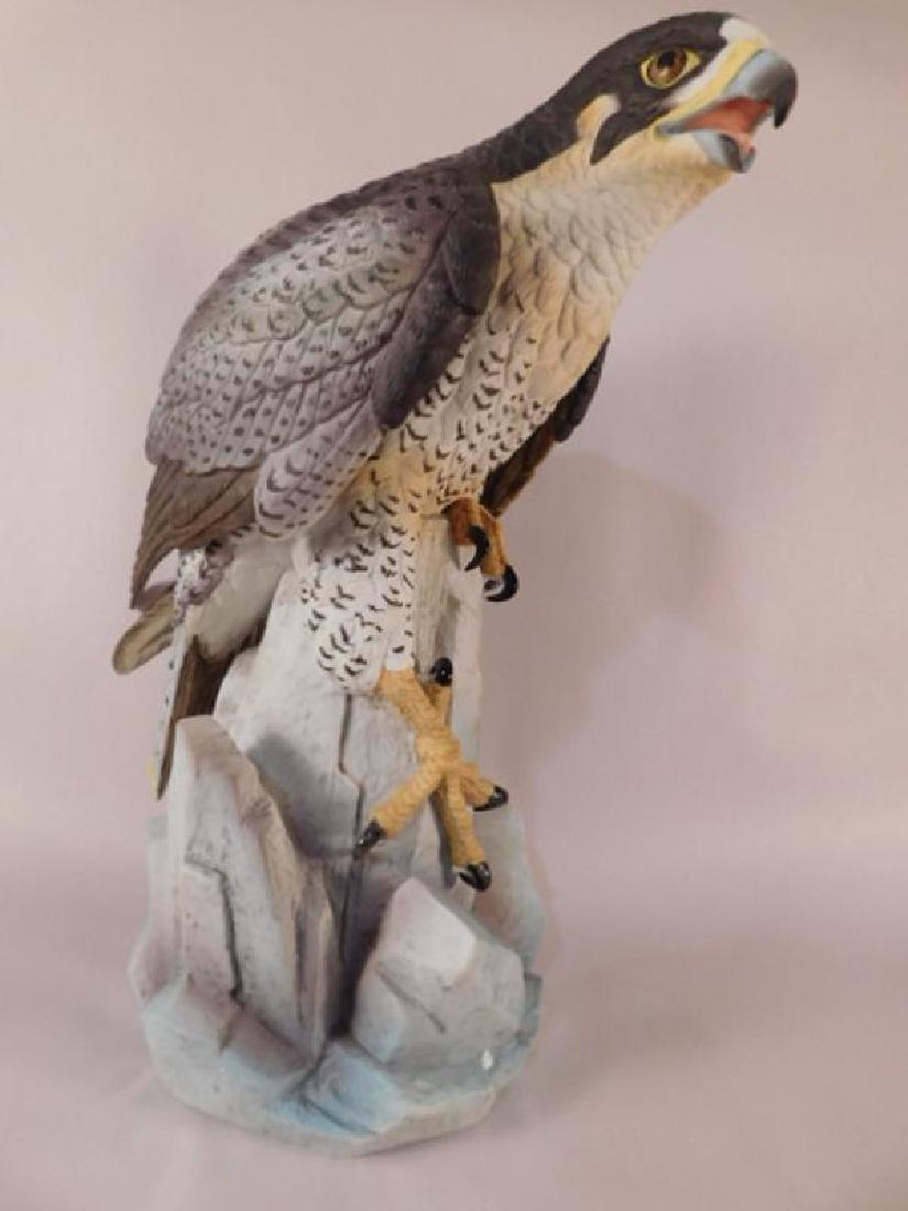 PEREGRINE FALCON BY ANDREA BY SADEK HAND MADE AND HAND: PEREGRINE FALCON BY ANDREA BY SADEK HAND MADE AND HAND PAINTED FIGURINE (YES, WE SHIP!)