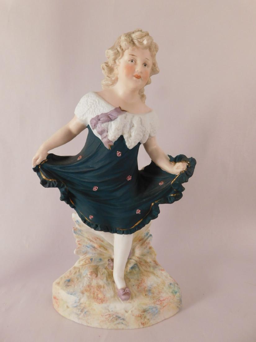 GERMAN MAIDEN BISQUE FIGURE VINTAGE ANTIQUE (1 of 3)