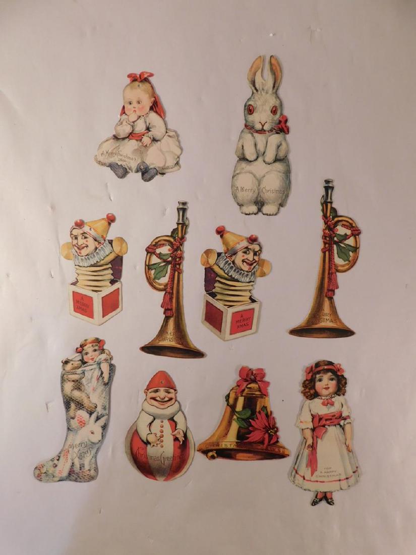 GERMAN EPHEMERA DOUBLE SIDED CHRISTMAS GIFT TAGS (1 of 2)