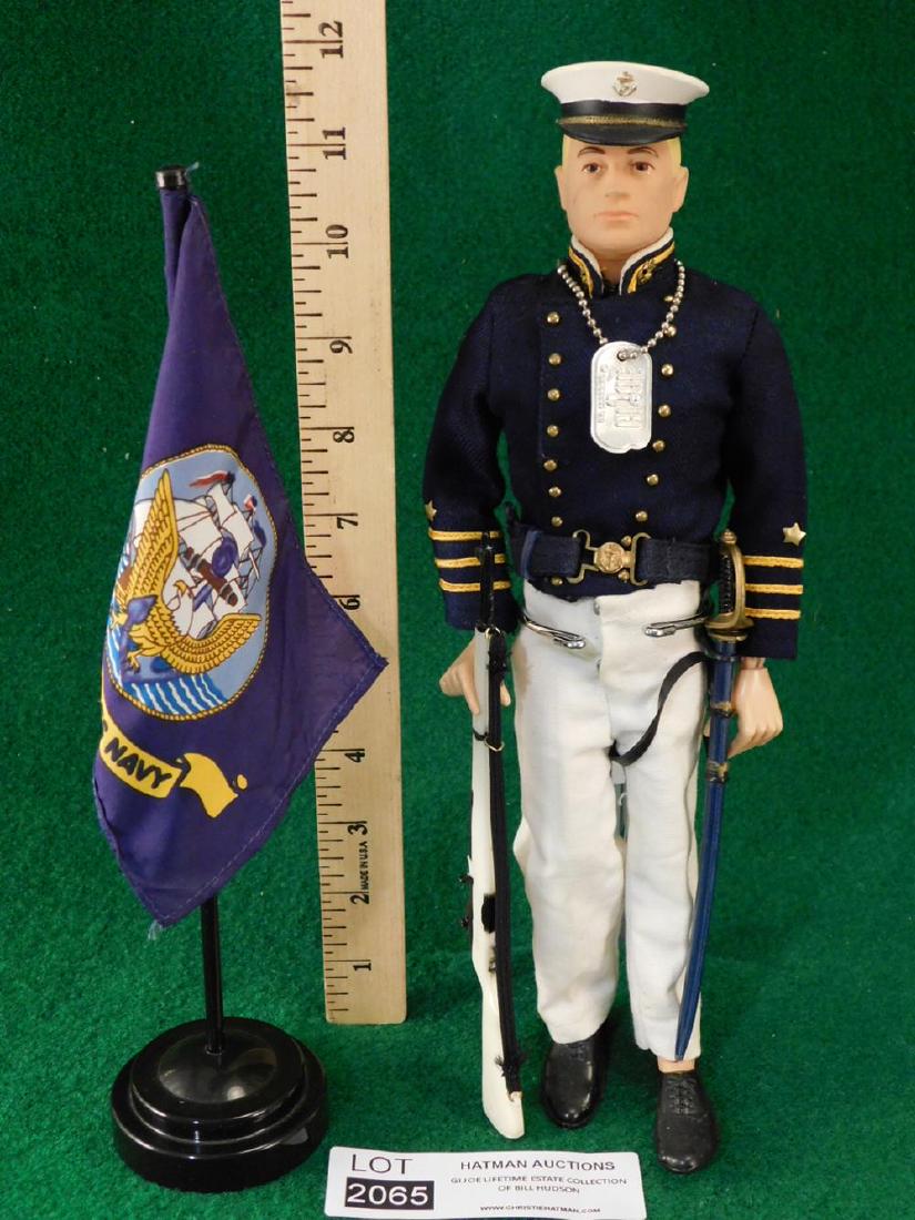 CIRCLE R PATENT # NAVY FIGURE W/FLAG 60'S-70'S GI JOE: CIRCLE R PATENT # NAVY FIGURE W/FLAG