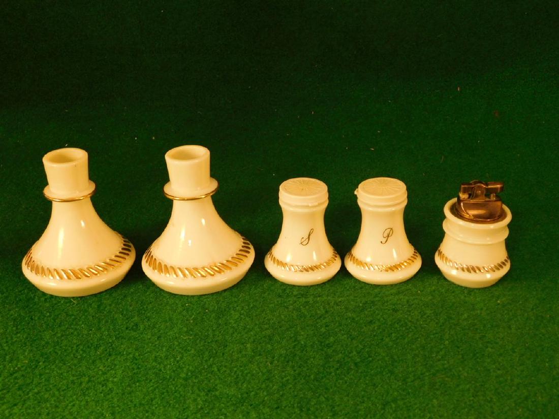 CUSTARD GLASS DISH TABLE SET: CUSTARD GLASS DISH TABLE SET