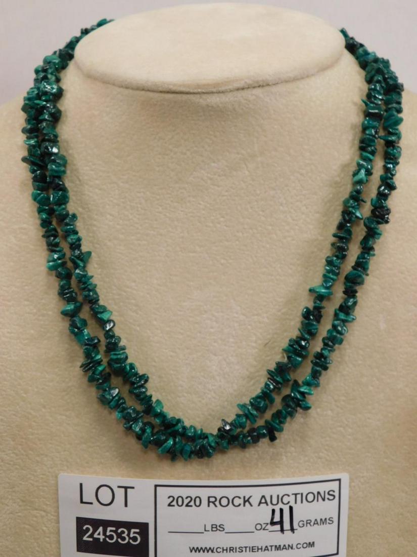 MALACHITE BEADS ROCK STONE LAPIDARY SPECIMEN: MALACHITE BEADS ROCK STONE LAPIDARY SPECIMEN