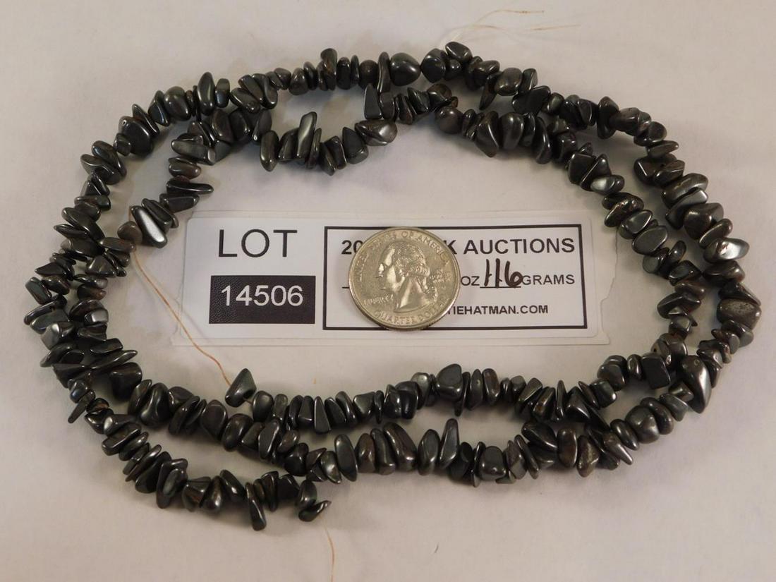 HEMATITE BEADS ROCK STONE LAPIDARY SPECIMEN: HEMATITE BEADS ROCK STONE LAPIDARY SPECIMEN