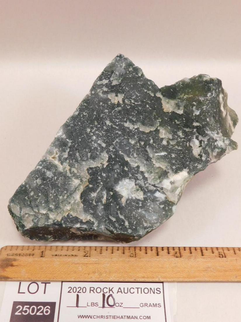 MOSS PLUME AGATE ROCK STONE LAPIDARY SPECIMEN: MOSS PLUME AGATE ROCK STONE LAPIDARY SPECIMEN