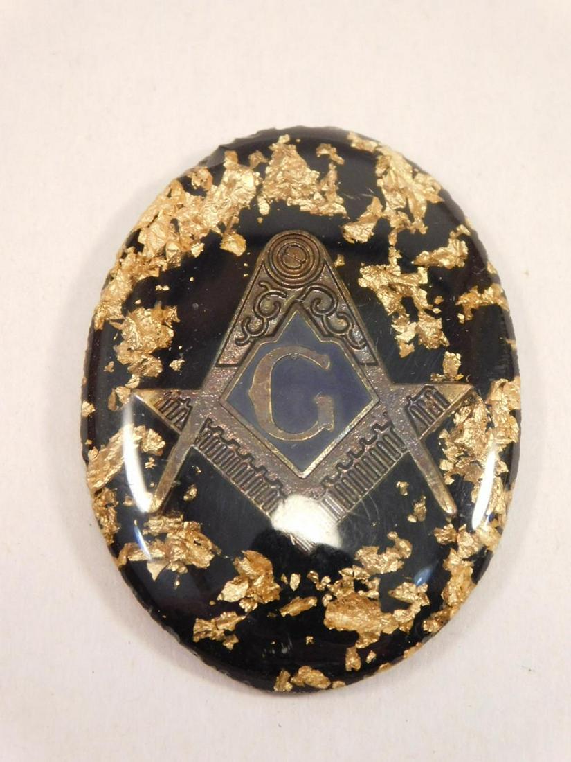 MASONIC MASONS CABOCHON: MASONIC MASONS CABOCHON
