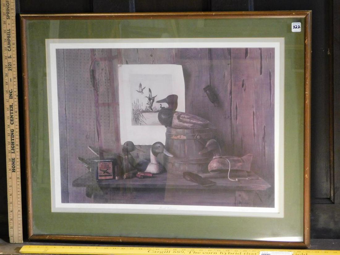 DAVID MANN PRINT DUCK DECOYS WILDLIFE: DAVID MANN PRINT DUCK DECOYS WILDLIFE