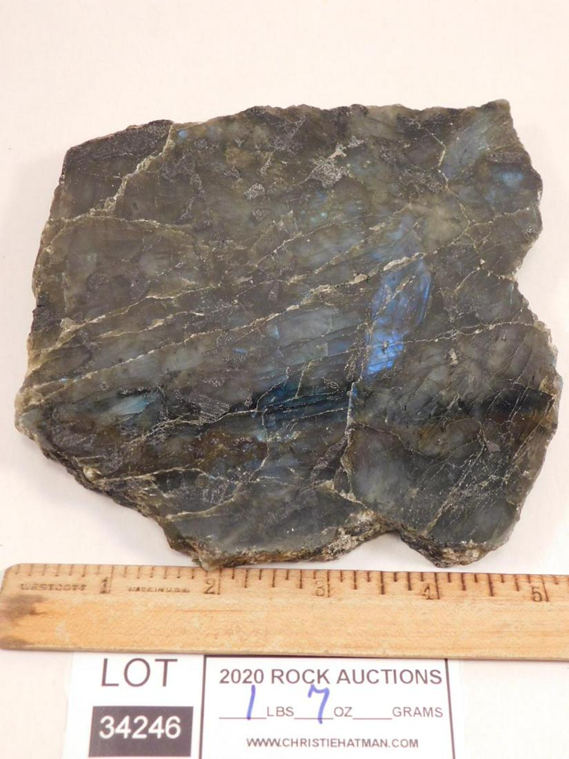 LABRADORITE ROCK STONE LAPIDARY SPECIMEN: LABRADORITE ROCK STONE LAPIDARY SPECIMEN