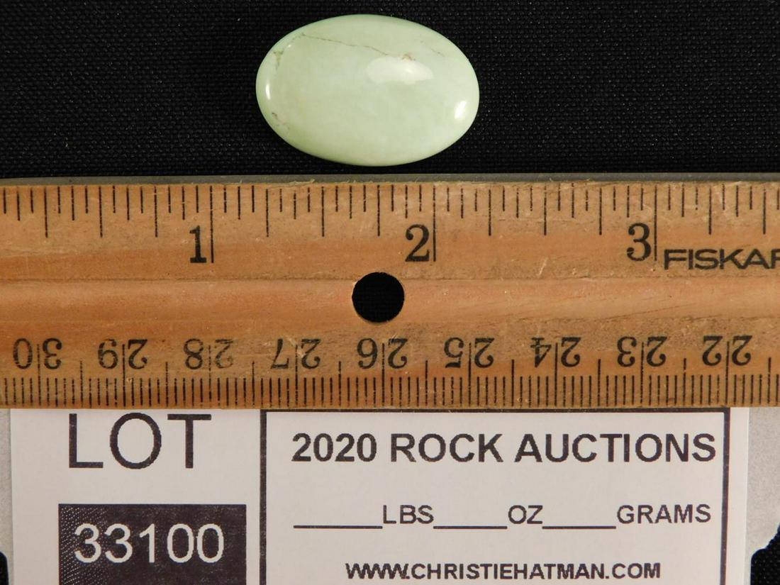 LEMON CHRYSOPRASE CABOCHON ROCK STONE LAPIDARY SPECIMEN: LEMON CHRYSOPRASE CABOCHON ROCK STONE LAPIDARY SPECIMEN