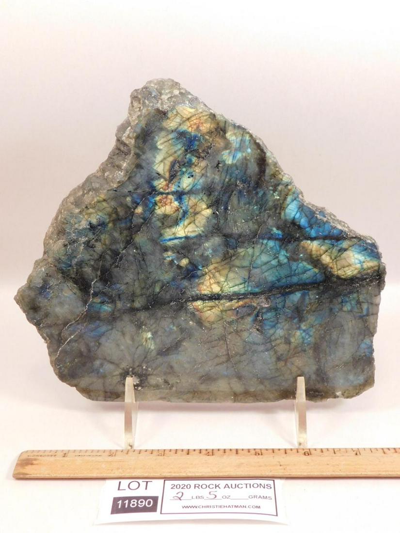 LABRADORITE ROCK STONE LAPIDARY SPECIMEN: LABRADORITE ROCK STONE LAPIDARY SPECIMEN