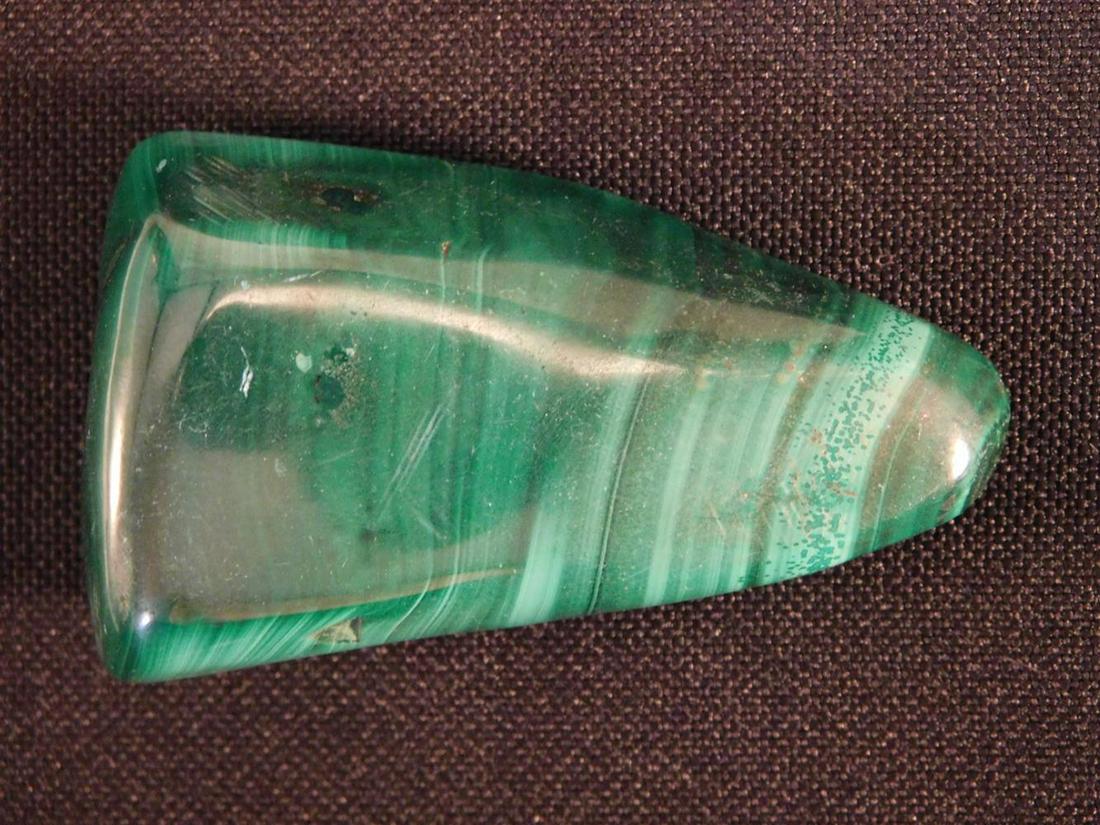 POLISHED MALACHITE ROCK STONE LAPIDARY SPECIMEN: POLISHED MALACHITE ROCK STONE LAPIDARY SPECIMEN