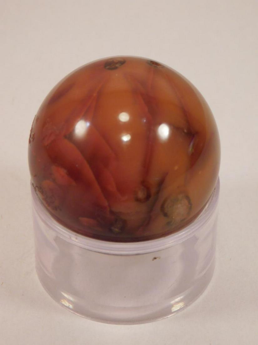 CARNELIAN SPHERE ROCK STONE LAPIDARY SPECIMEN: CARNELIAN SPHERE ROCK STONE LAPIDARY SPECIMEN