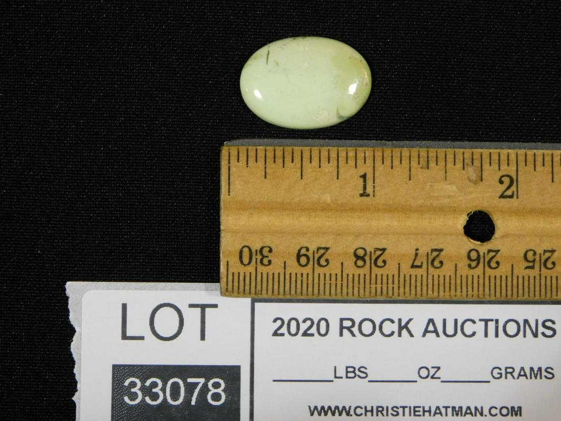 LEMON CHRYSOPRASE CABOCHON ROCK STONE LAPIDARY SPECIMEN: LEMON CHRYSOPRASE CABOCHON ROCK STONE LAPIDARY SPECIMEN