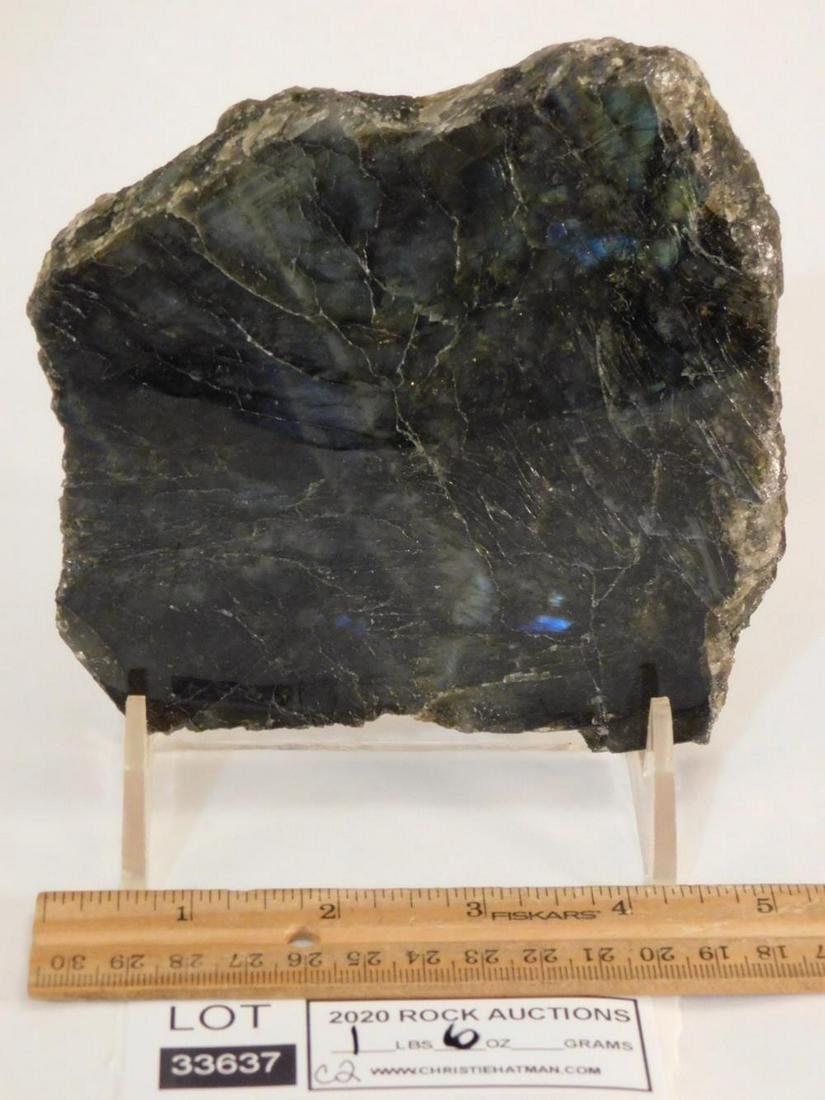 LABRADORITE ROCK STONE LAPIDARY SPECIMEN: LABRADORITE ROCK STONE LAPIDARY SPECIMEN