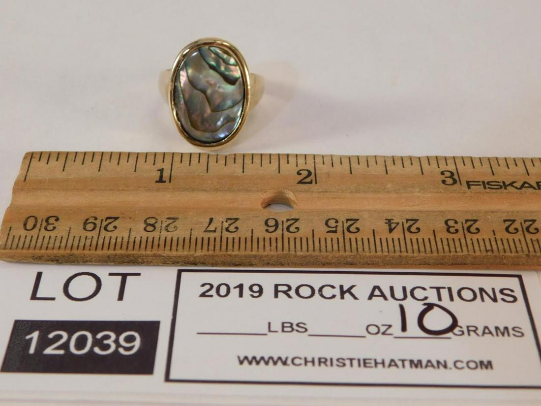 ABALONE SHELL RING: ABALONE SHELL RING