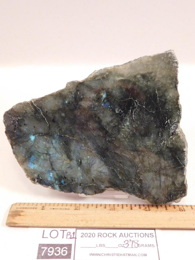 LABRADORITE SLAB ROCK STONE LAPIDARY SPECIMEN: LABRADORITE SLAB ROCK STONE LAPIDARY SPECIMEN