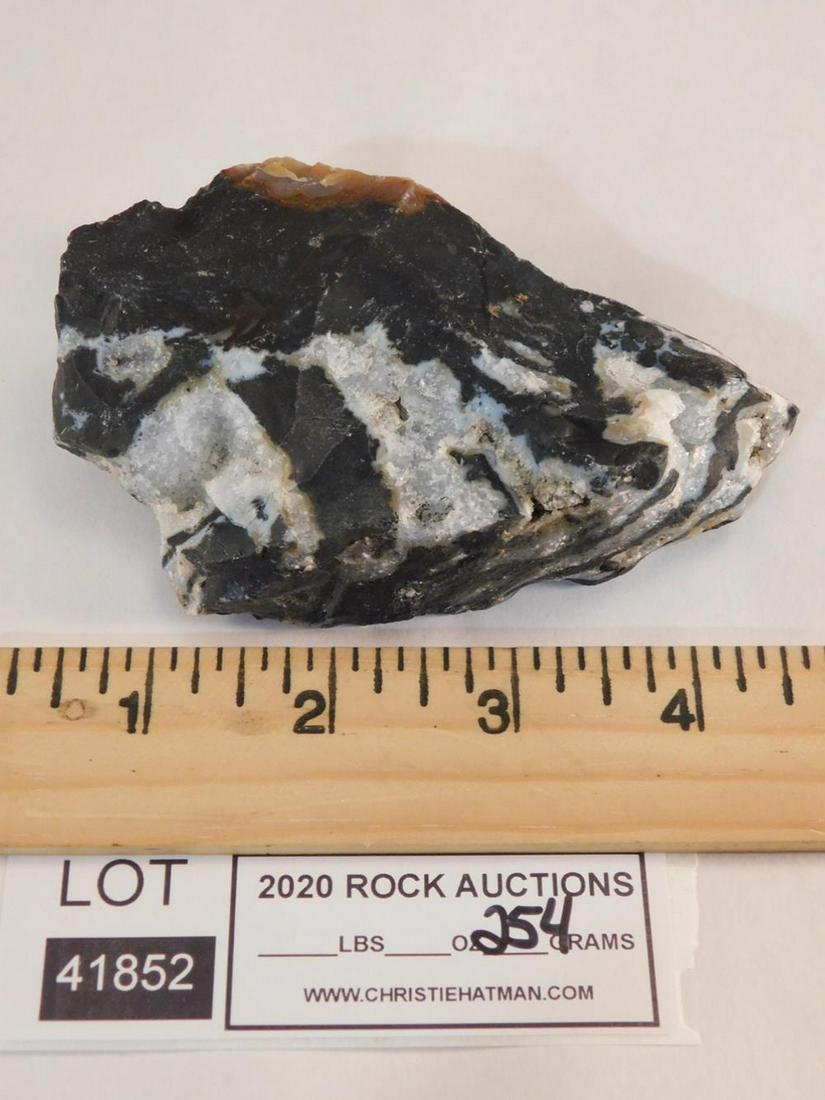 ZEBRA ROCK STONE LAPIDARY SPECIMEN: ZEBRA ROCK STONE LAPIDARY SPECIMEN
