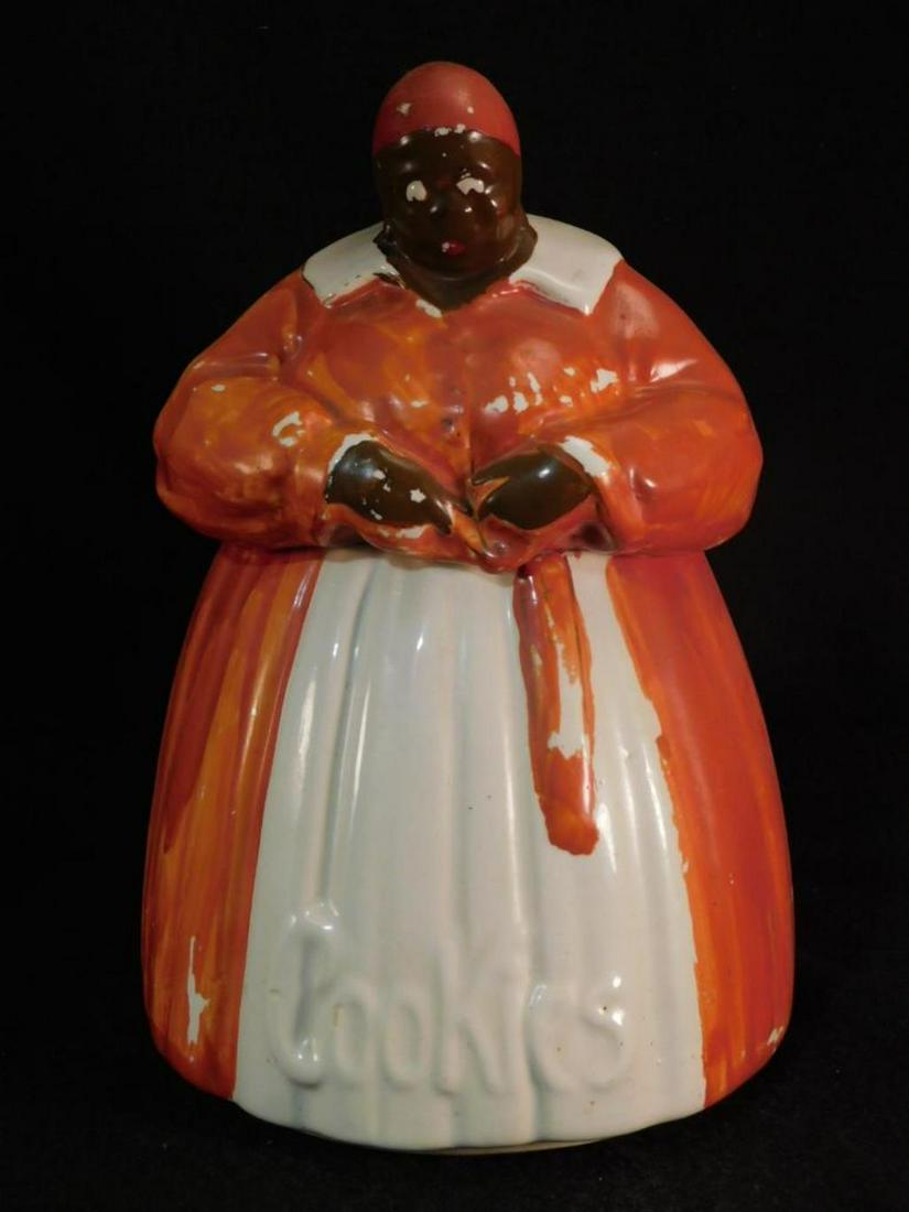 MCCOY AUNT JEMIMA BLACK MEMORABILIA COOKIE JAR (1 of 8)