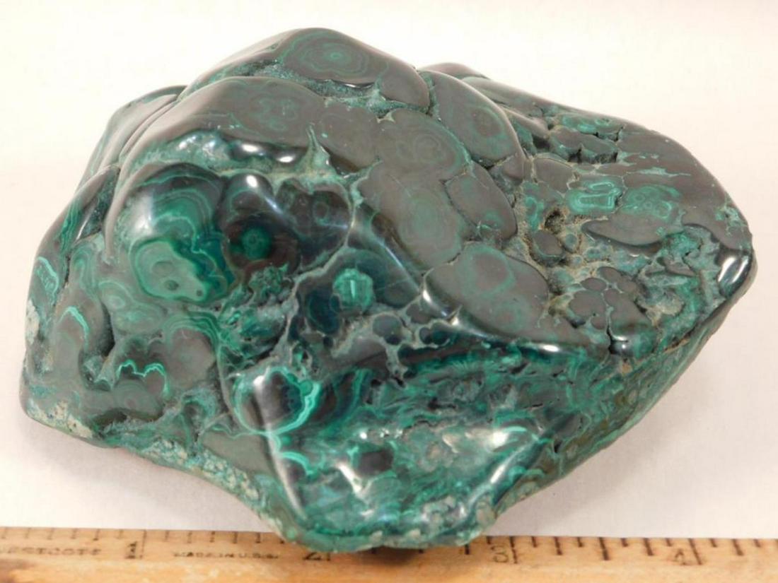 MALACHITE GREAT PATTERN   ROCK STONE LAPIDARY SPECIMEN (1 of 4)