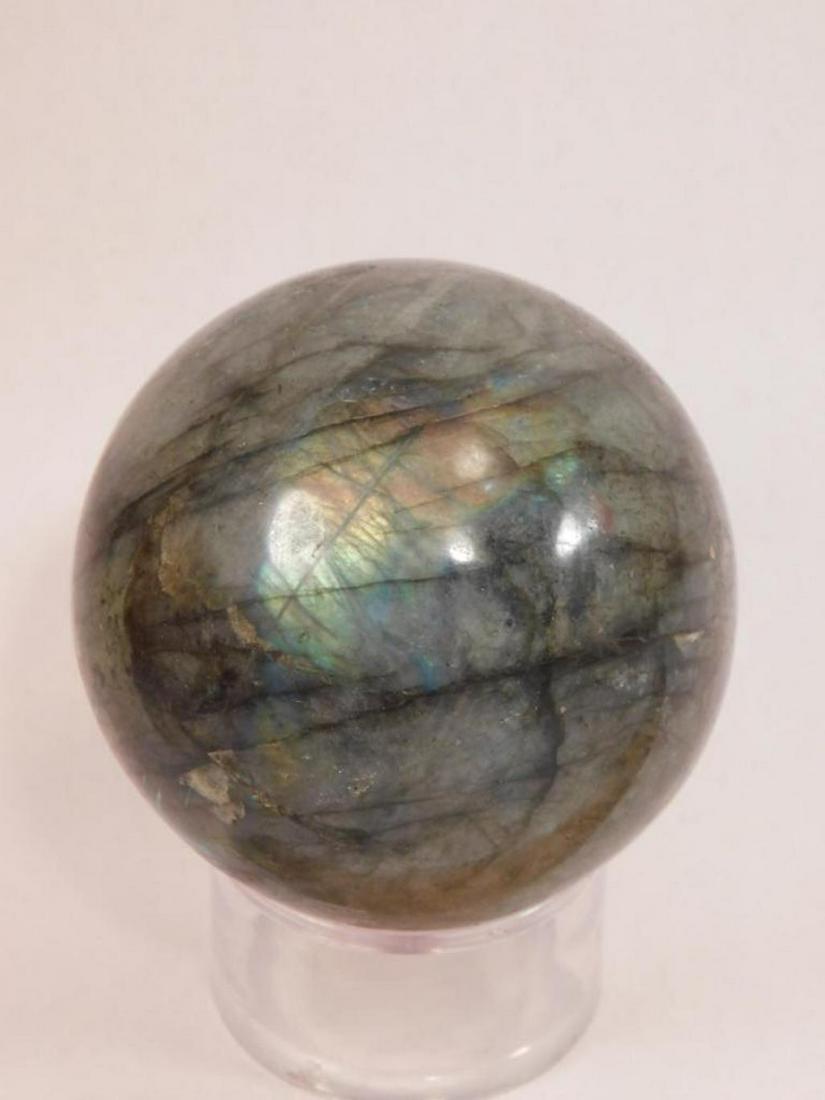 LABRADORITE SPHERE ROCK STONE LAPIDARY SPECIMEN: LABRADORITE SPHERE ROCK STONE LAPIDARY SPECIMEN