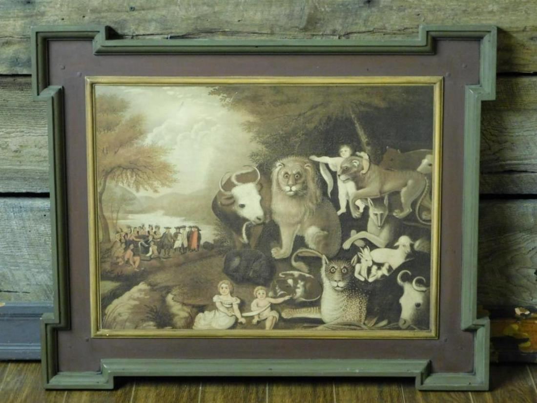 "THE PEACEABLE KINGDOM" AFTER EDWARD HICKS GREAT FRAME: "THE PEACEABLE KINGDOM" AFTER EDWARD HICKS GREAT FRAME