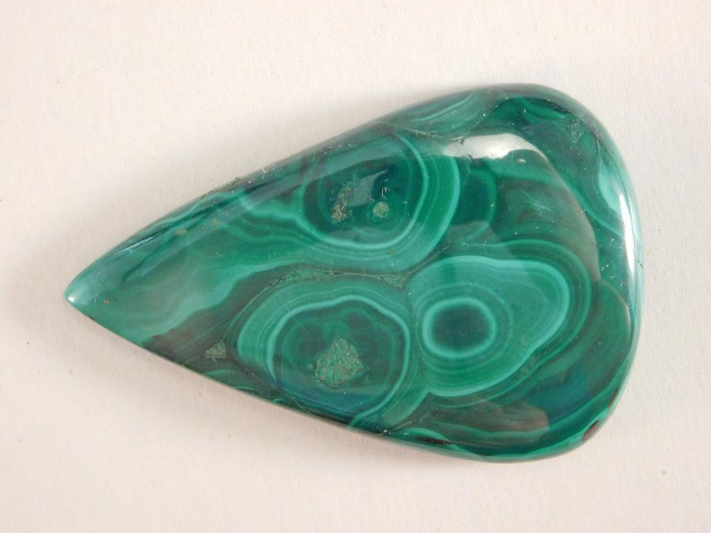 MALACHITE CABOCHON ROCK STONE LAPIDARY SPECIMEN: MALACHITE CABOCHON ROCK STONE LAPIDARY SPECIMEN