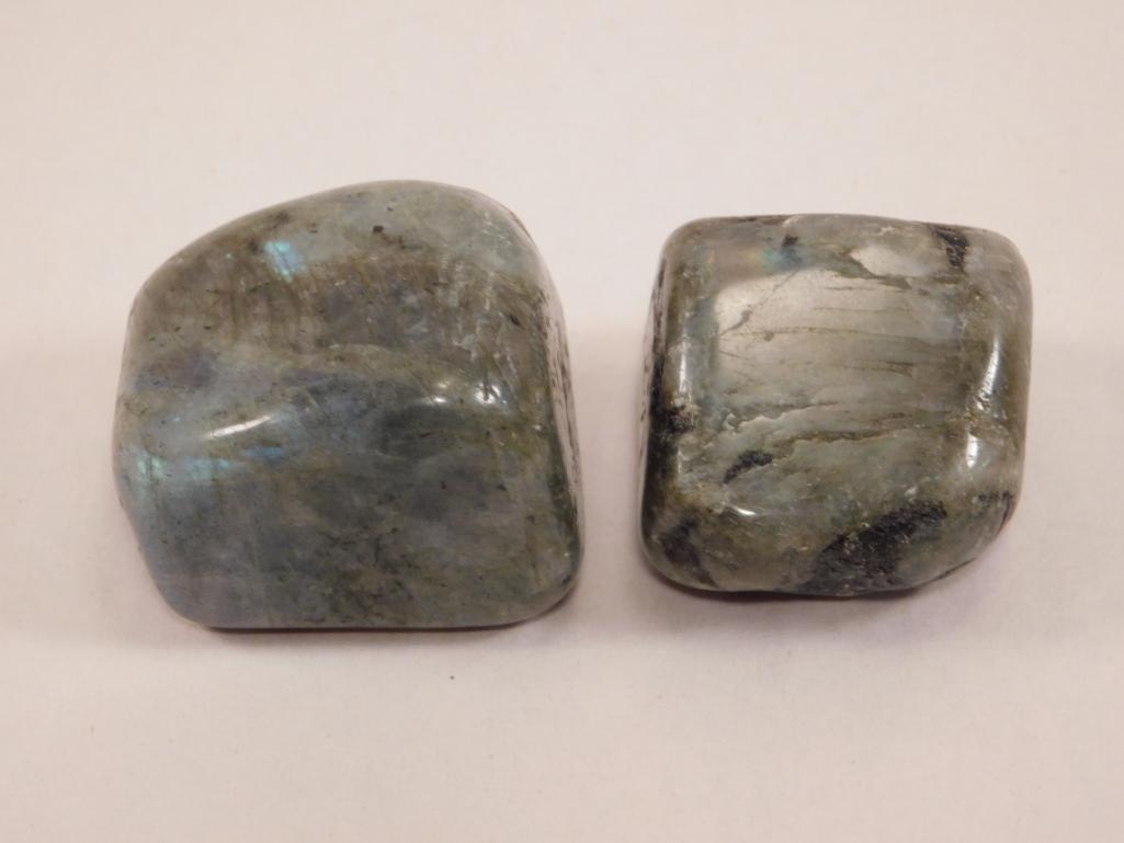 LABRADORITE POLISHED 2 PIECES: LABRADORITE POLISHED 2 PIECES