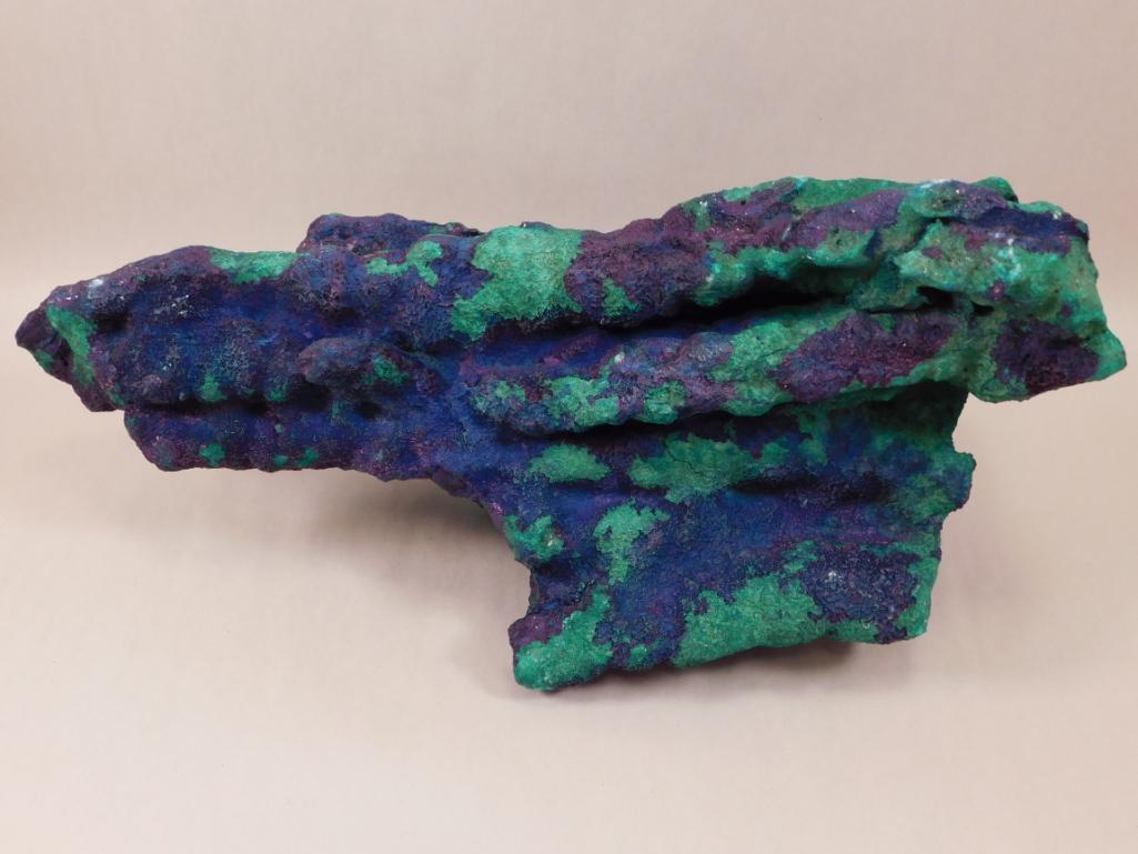 MALACHITE AZURITE STALAGTITE ROCK STONE LAPIDARY: MALACHITE AZURITE STALAGTITE ROCK STONE LAPIDARY SPECIMEN