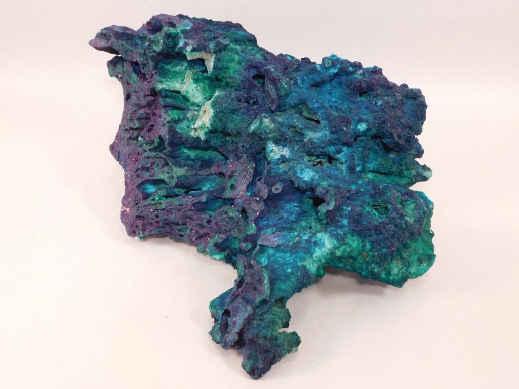 MALACHITE AZURITE STALAGTITE ROCK STONE LAPIDARY: MALACHITE AZURITE STALAGTITE ROCK STONE LAPIDARY SPECIMEN