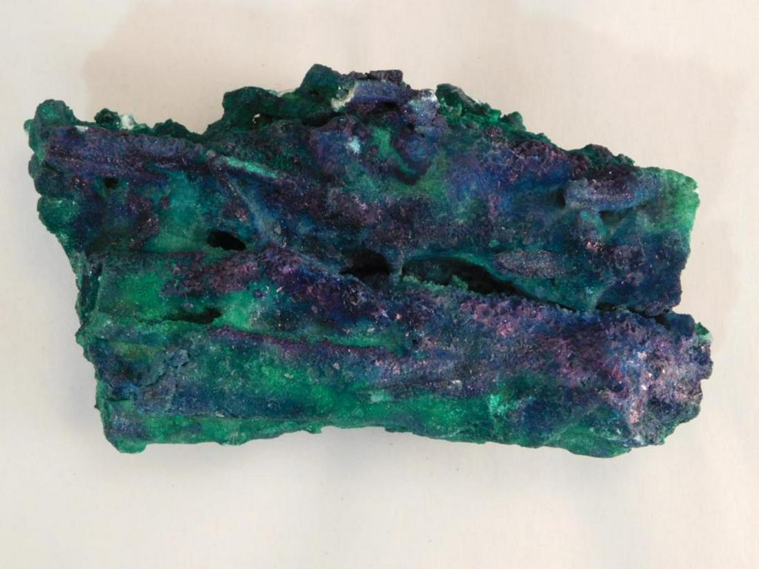 MALACHITE AZURITE STALAGTITE ROCK STONE LAPIDARY: MALACHITE AZURITE STALAGTITE ROCK STONE LAPIDARY SPECIMEN